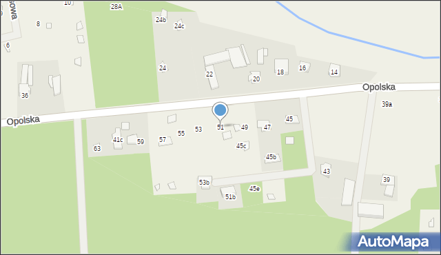 Nowe Załubice, Opolska, 51, mapa Nowe Załubice