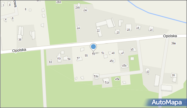 Nowe Załubice, Opolska, 53, mapa Nowe Załubice