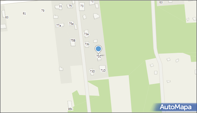 Nowe Załubice, Opolska, 71C, mapa Nowe Załubice