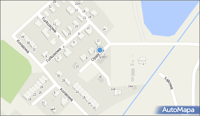 Obora, Opalowa, 5, mapa Obora