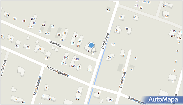 Oława, Opalowa, 4, mapa Oława