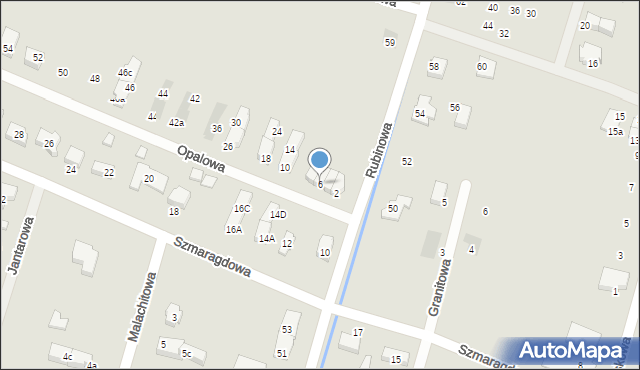 Oława, Opalowa, 6, mapa Oława
