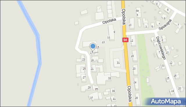 Oława, Opolska, 17-17A, mapa Oława