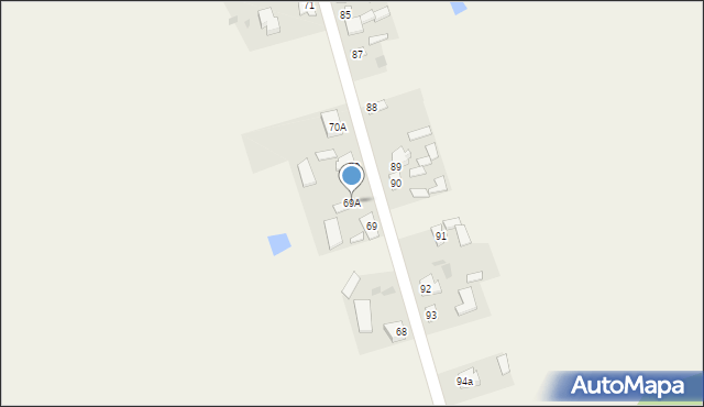 Opactwo, Opactwo, 69A, mapa Opactwo