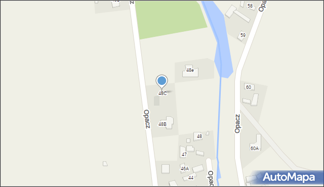 Opacz, Opacz, 48C, mapa Opacz