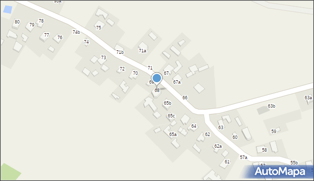 Opaleniska, Opaleniska, 68, mapa Opaleniska