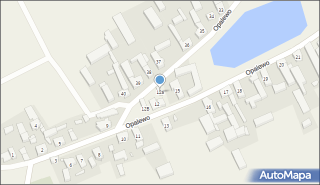 Opalewo, Opalewo, 12a, mapa Opalewo