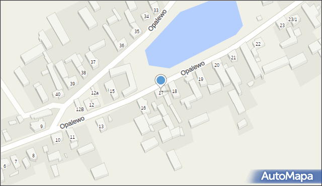 Opalewo, Opalewo, 17, mapa Opalewo