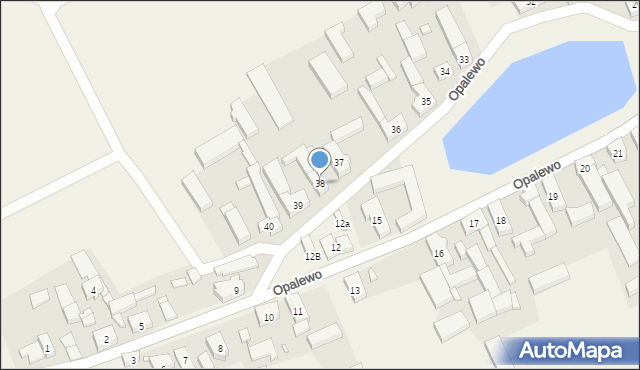 Opalewo, Opalewo, 38, mapa Opalewo