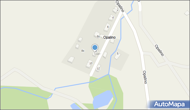 Opalino, Opalino, 8A, mapa Opalino