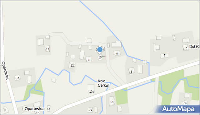 Oparówka, Oparówka, 10, mapa Oparówka