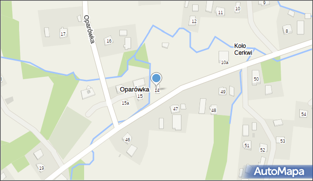 Oparówka, Oparówka, 14, mapa Oparówka