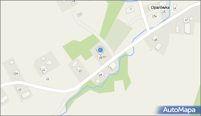 Oparówka, Oparówka, 19, mapa Oparówka