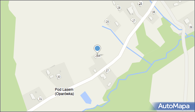 Oparówka, Oparówka, 29A, mapa Oparówka