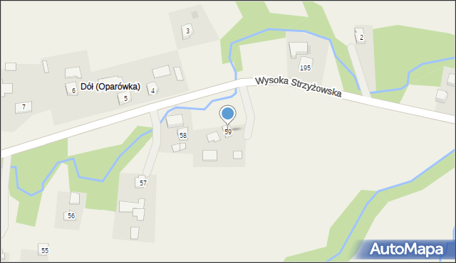 Oparówka, Oparówka, 59, mapa Oparówka