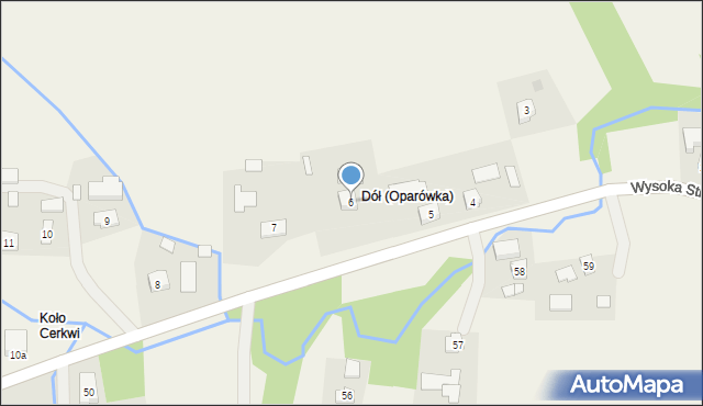 Oparówka, Oparówka, 6, mapa Oparówka