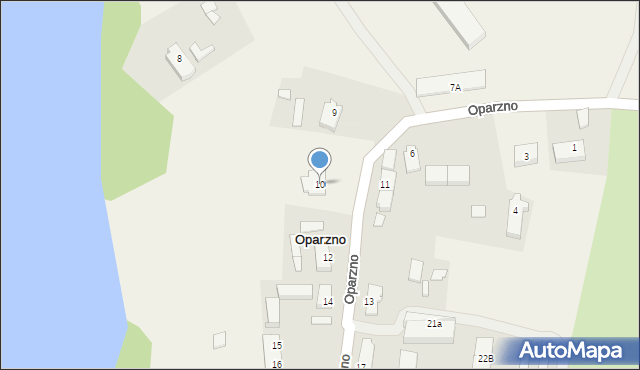 Oparzno, Oparzno, 10, mapa Oparzno