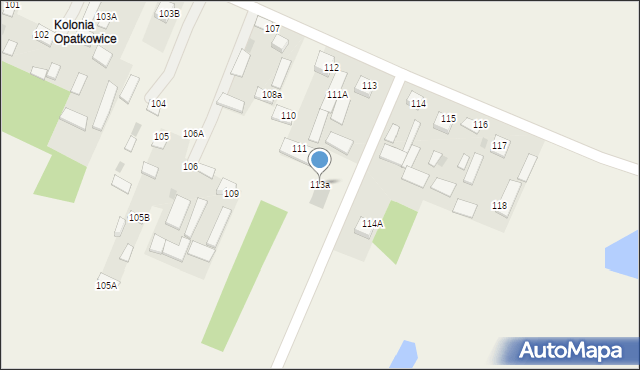 Opatkowice, Opatkowice, 113a, mapa Opatkowice