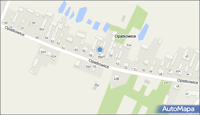 Opatkowice, Opatkowice, 55A, mapa Opatkowice