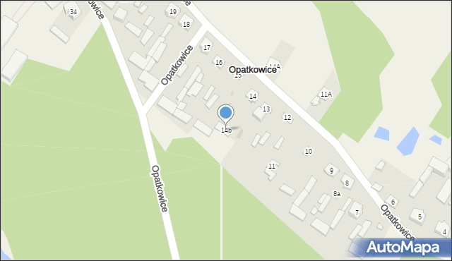 Opatkowice, Opatkowice, 14b, mapa Opatkowice