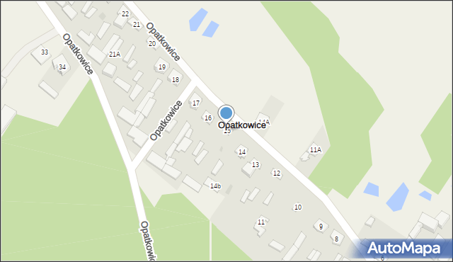 Opatkowice, Opatkowice, 15, mapa Opatkowice