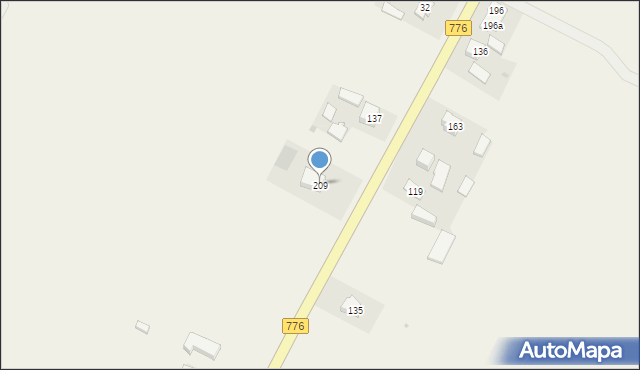 Opatkowice, Opatkowice, 209, mapa Opatkowice