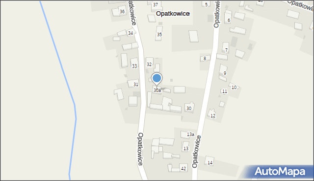 Opatkowice, Opatkowice, 30a, mapa Opatkowice