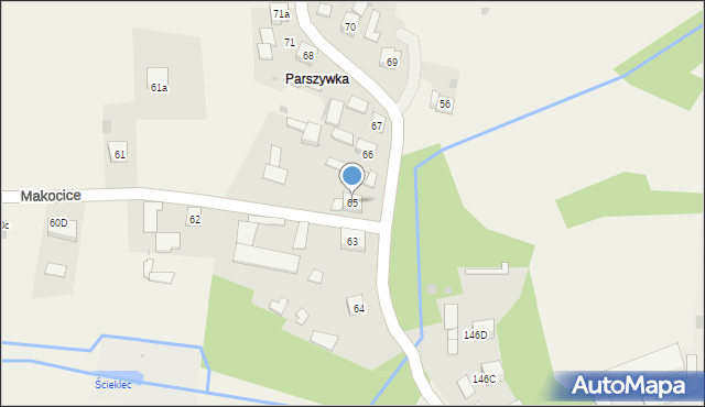 Opatkowice, Opatkowice, 65, mapa Opatkowice