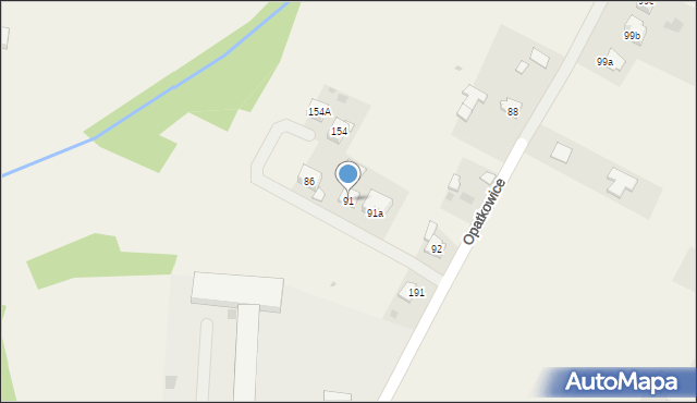 Opatkowice, Opatkowice, 91, mapa Opatkowice