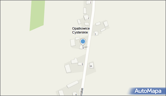 Opatkowice Cysterskie, Opatkowice Cysterskie, 4, mapa Opatkowice Cysterskie