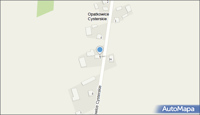 Opatkowice Cysterskie, Opatkowice Cysterskie, 5, mapa Opatkowice Cysterskie