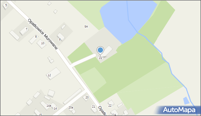 Opatkowice Murowane, Opatkowice Murowane, 11, mapa Opatkowice Murowane