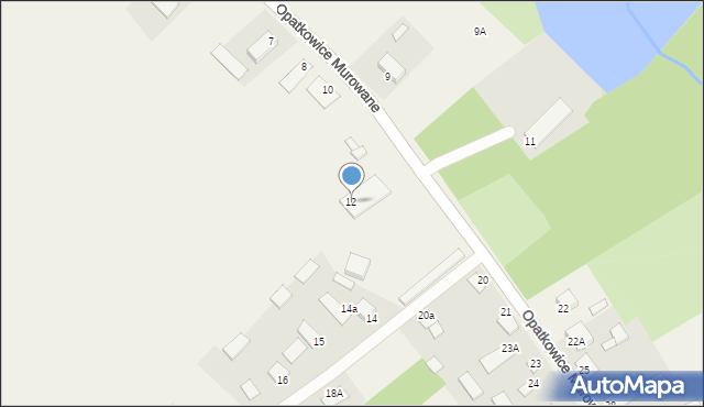 Opatkowice Murowane, Opatkowice Murowane, 12, mapa Opatkowice Murowane