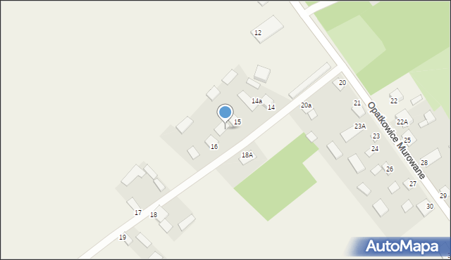 Opatkowice Murowane, Opatkowice Murowane, 15A, mapa Opatkowice Murowane