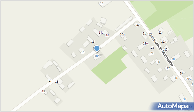 Opatkowice Murowane, Opatkowice Murowane, 18A, mapa Opatkowice Murowane