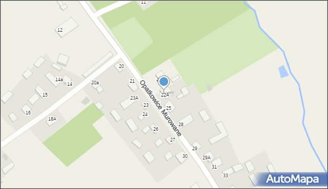 Opatkowice Murowane, Opatkowice Murowane, 22A, mapa Opatkowice Murowane