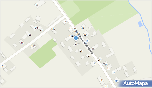 Opatkowice Murowane, Opatkowice Murowane, 24, mapa Opatkowice Murowane