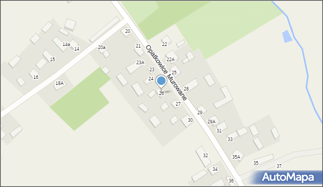 Opatkowice Murowane, Opatkowice Murowane, 26, mapa Opatkowice Murowane