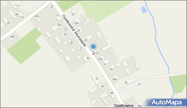 Opatkowice Murowane, Opatkowice Murowane, 29, mapa Opatkowice Murowane
