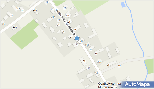 Opatkowice Murowane, Opatkowice Murowane, 30, mapa Opatkowice Murowane