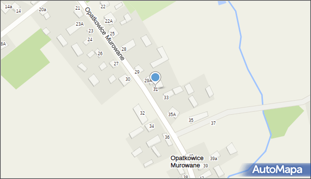 Opatkowice Murowane, Opatkowice Murowane, 31, mapa Opatkowice Murowane