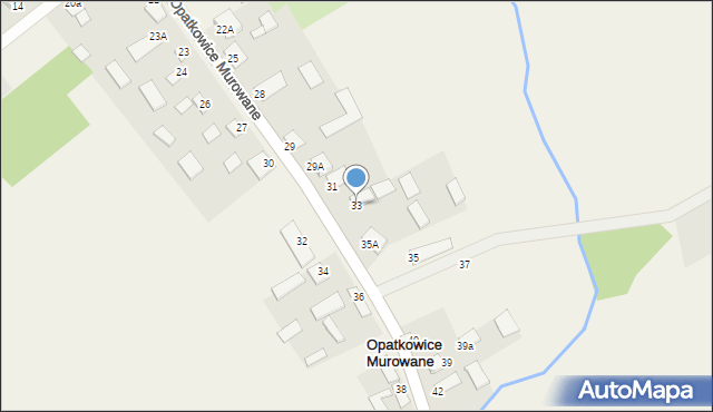 Opatkowice Murowane, Opatkowice Murowane, 33, mapa Opatkowice Murowane