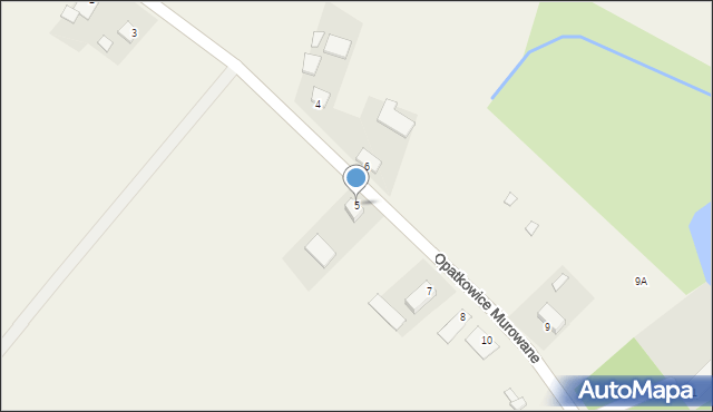 Opatkowice Murowane, Opatkowice Murowane, 5, mapa Opatkowice Murowane