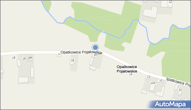 Opatkowice Pojałowskie, Opatkowice Pojałowskie, 15, mapa Opatkowice Pojałowskie