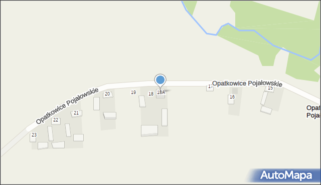 Opatkowice Pojałowskie, Opatkowice Pojałowskie, 18A, mapa Opatkowice Pojałowskie