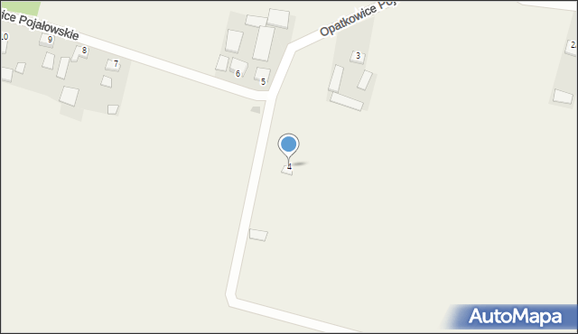 Opatkowice Pojałowskie, Opatkowice Pojałowskie, 4, mapa Opatkowice Pojałowskie