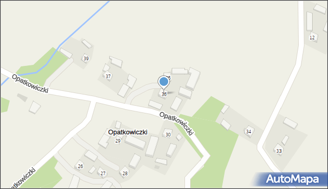 Opatkowiczki, Opatkowiczki, 36, mapa Opatkowiczki