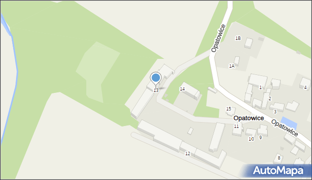 Opatowice, Opatowice, 13, mapa Opatowice