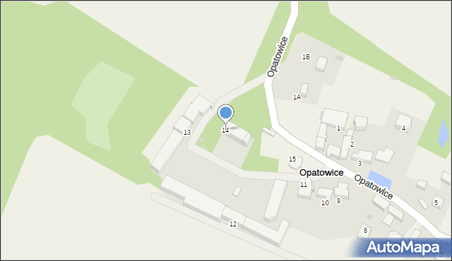 Opatowice, Opatowice, 14, mapa Opatowice