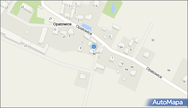 Opatowice, Opatowice, 8a, mapa Opatowice